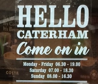 Costa Caterham welcome
